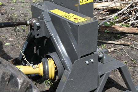 Quick Attach PTO Tractor Wood Chipper 920249 / 920250 | 5 & 9-Inch Capacity, 360° Discharge, CAT 1 Hitch - Log Bear Works