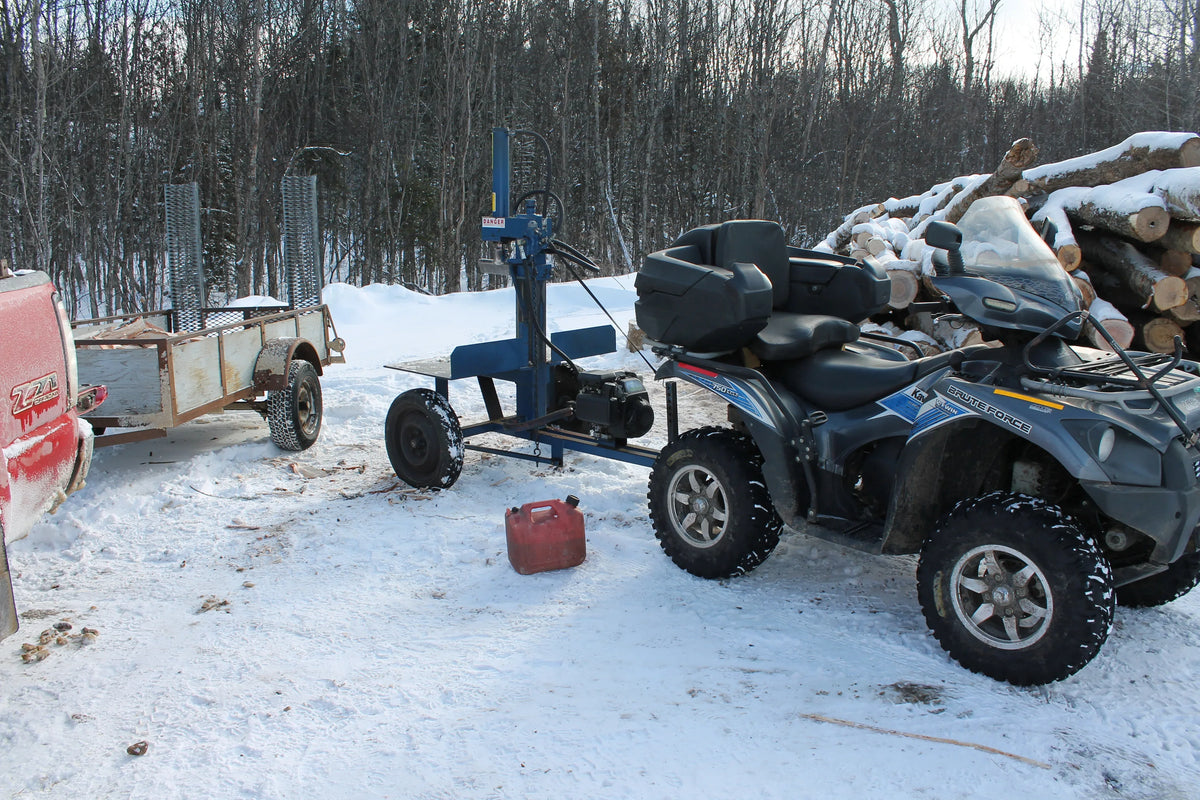 Powersplit International Static Buggy Tow-Behind Log Splitter | 34-Ton Heavy Duty Model, 13HP Honda - Log Bear Works
