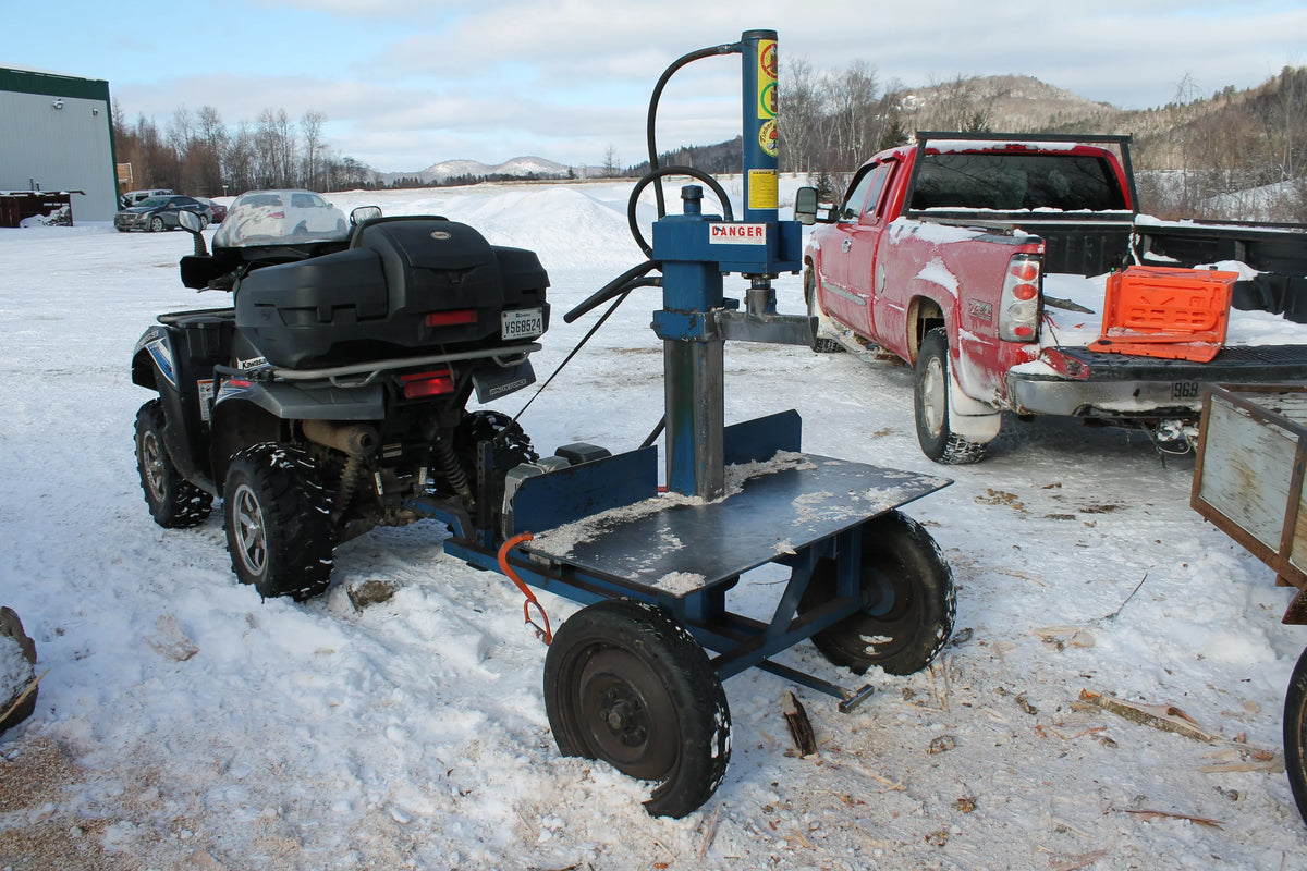 Powersplit International Static Buggy Tow-Behind Log Splitter | 34-Ton Heavy Duty Model, 13HP Honda - Log Bear Works