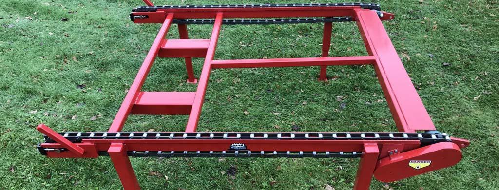 Blacks Creek Live Log Decks | Hydraulic Chain Conveyor, 6 to 12-Foot Lengths - Log Bear Works