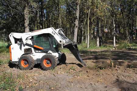 Quick Attach Mighty Dig Stump Bucket 900559 | Skid Steer Stump & Rock Removal Attachment - Log Bear Works