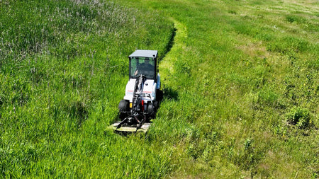 Quick Attach Brush Buster Mini 901756 | Mini Skid Steer Brush Cutter, 43.75-Inch Cutting Width, 7 Gauge Steel - Log Bear Works