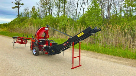Blacks Creek Model 2000B-XL Firewood Processor | 22HP Honda, 18-Inch Log Diameter, Hydraulic Belt In-Feed - Log Bear Works