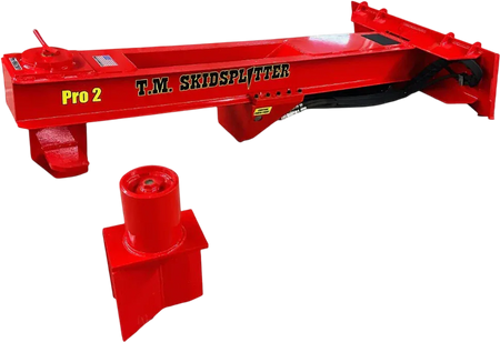 TM Manufacturing Pro 2 SkidSplitter | Patented 3-Wedge System, Universal Skid Steer Mount, USA-Made - Log Bear Works