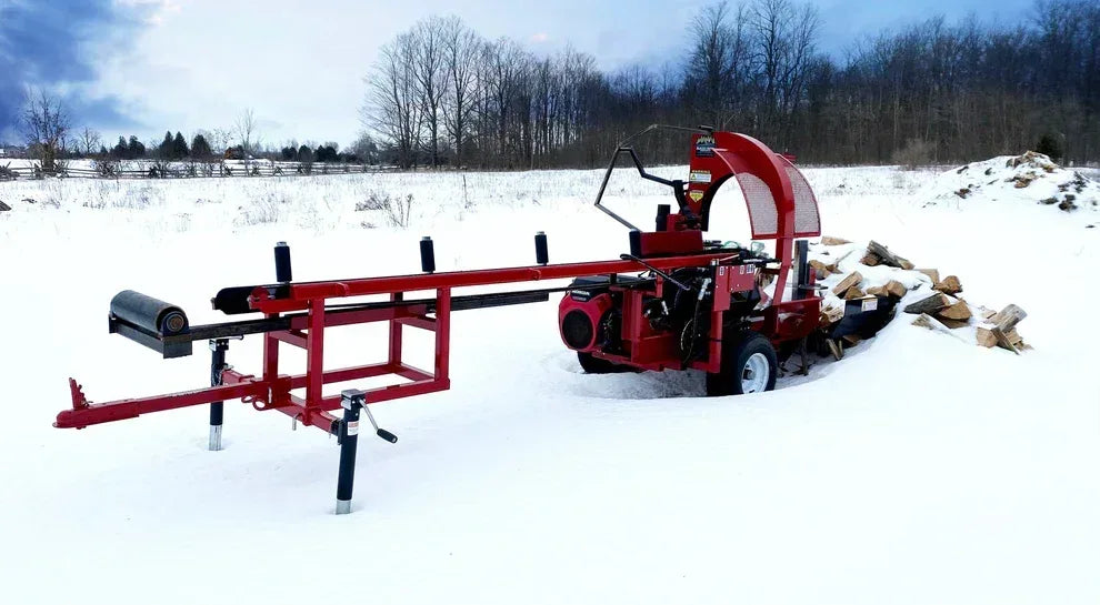 Blacks Creek Model 2000B-XL Firewood Processor | 22HP Honda, 18-Inch Log Diameter, Hydraulic Belt In-Feed - Log Bear Works