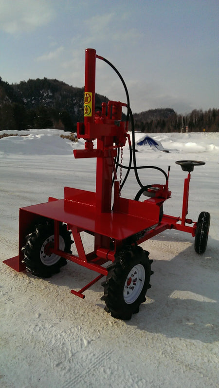 Powersplit International The Buggy Self-Propelled Log Splitter | 34-Ton Heavy Duty Model, 13HP Honda - Log Bear Works