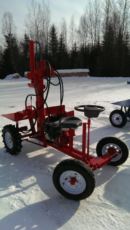 Powersplit International The Buggy Self-Propelled Log Splitter | 34-Ton Heavy Duty Model, 13HP Honda - Log Bear Works
