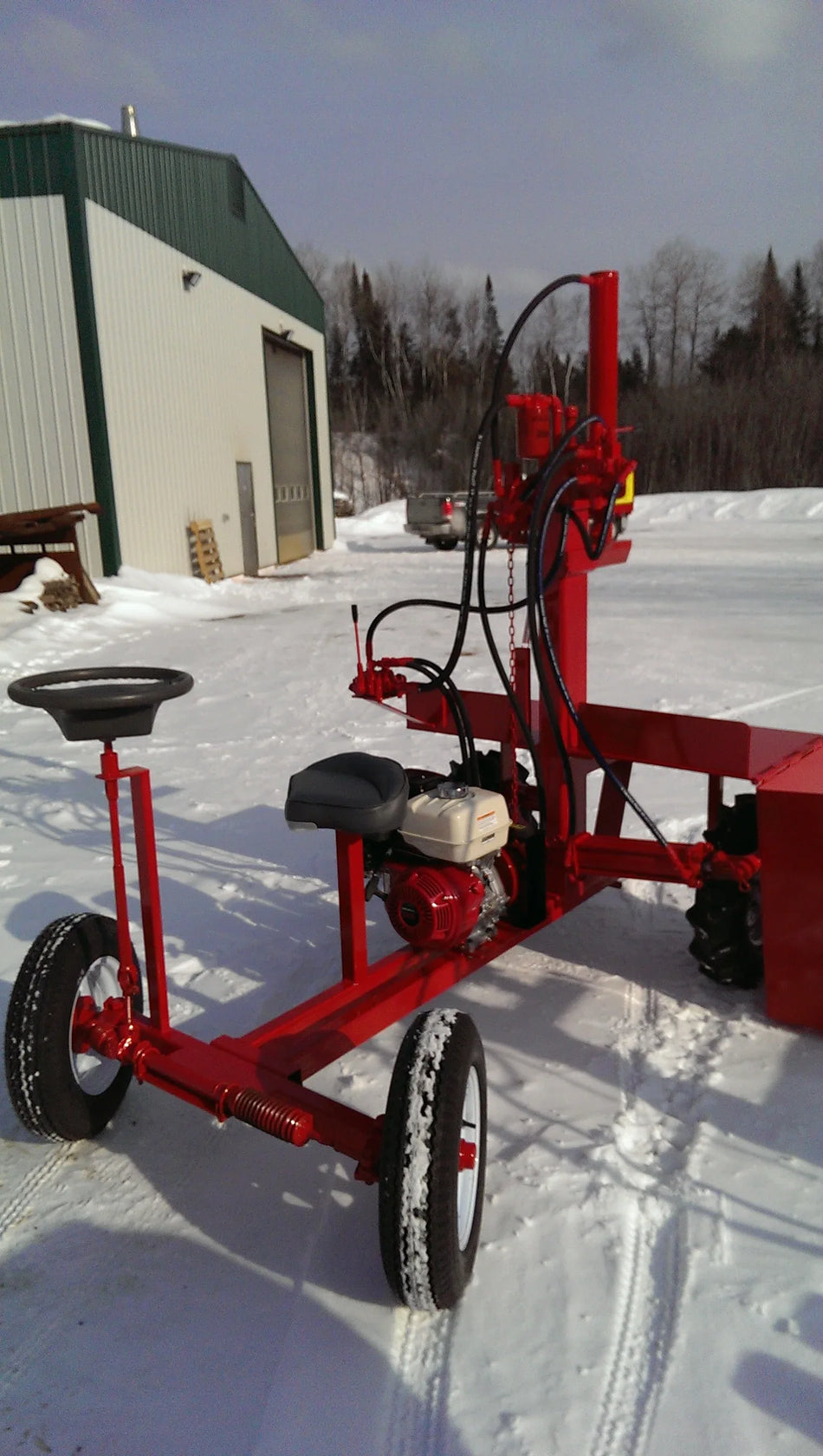 Powersplit International The Buggy Self-Propelled Log Splitter | 28-Ton, 9HP Honda, Commercial Firewood Splitter