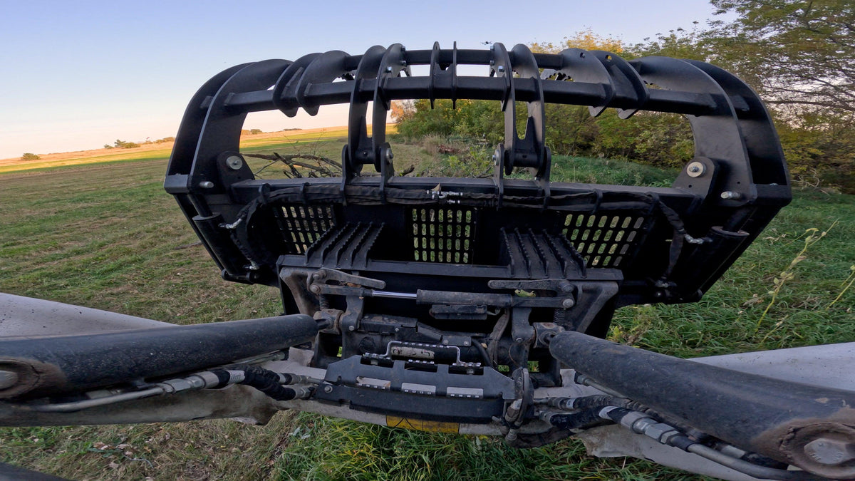 Quick Attach Eagle Talon - Log, Brush and Rock Grapple Rake - Log Bear Works