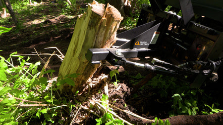 Quick Attach Power Claw Tree Puller 900632 | Skid Steer Tree & Brush Removal, 8-Inch Capacity, 3,000 LB Pull - Log Bear Works