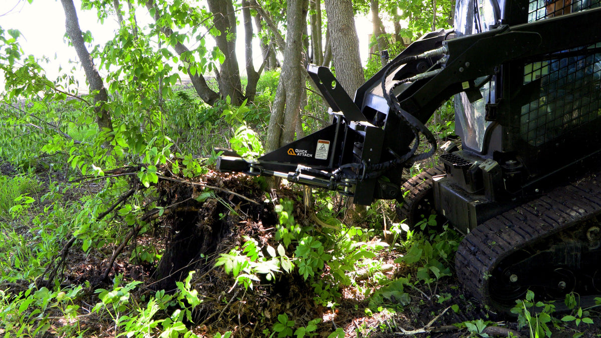 Quick Attach Power Claw Tree Puller 900632 | Skid Steer Tree & Brush Removal, 8-Inch Capacity, 3,000 LB Pull - Log Bear Works