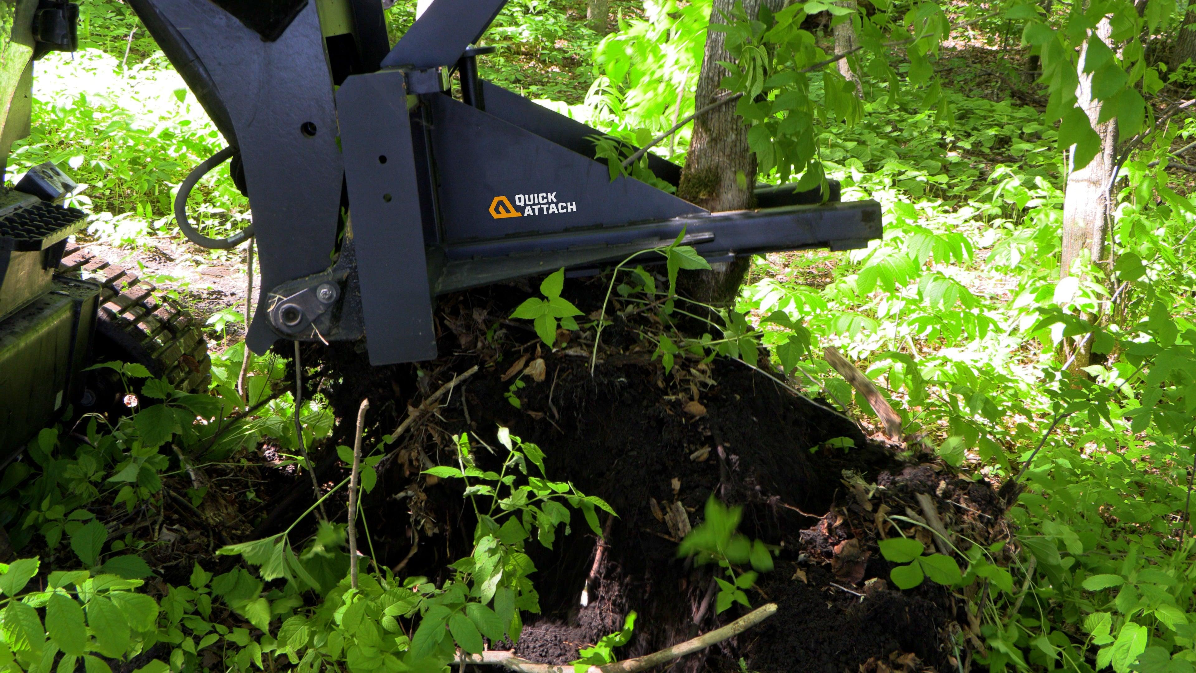 Quick Attach Power Claw Tree Puller 900632 | Skid Steer Tree & Brush Removal, 8-Inch Capacity, 3,000 LB Pull - Log Bear Works