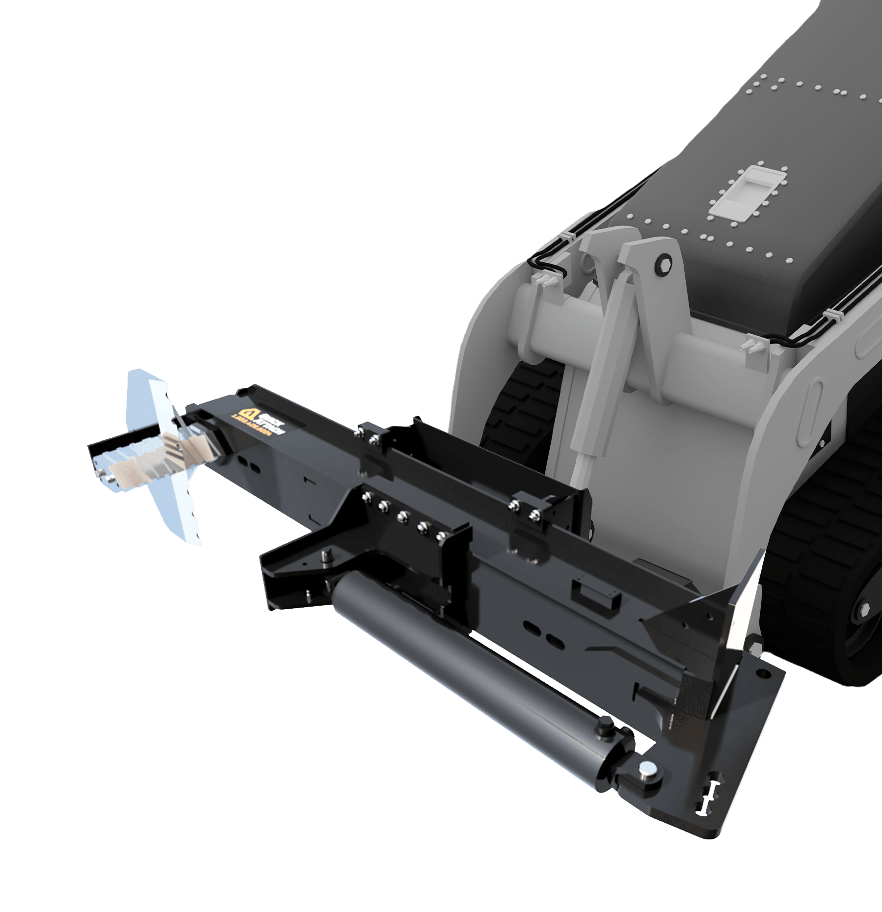 Quick Attach Quick Split Mini 901746 / 901747 | Mini Skid Steer Log Splitter, 25 & 32-Ton, 7-Second Cycle, Inverted - Log Bear Works