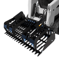 Quick Attach Skeleton Rock Bucket Grapple | Skid Steer Rock Bucket, 60 to 84-Inch, Grade 50 Steel
