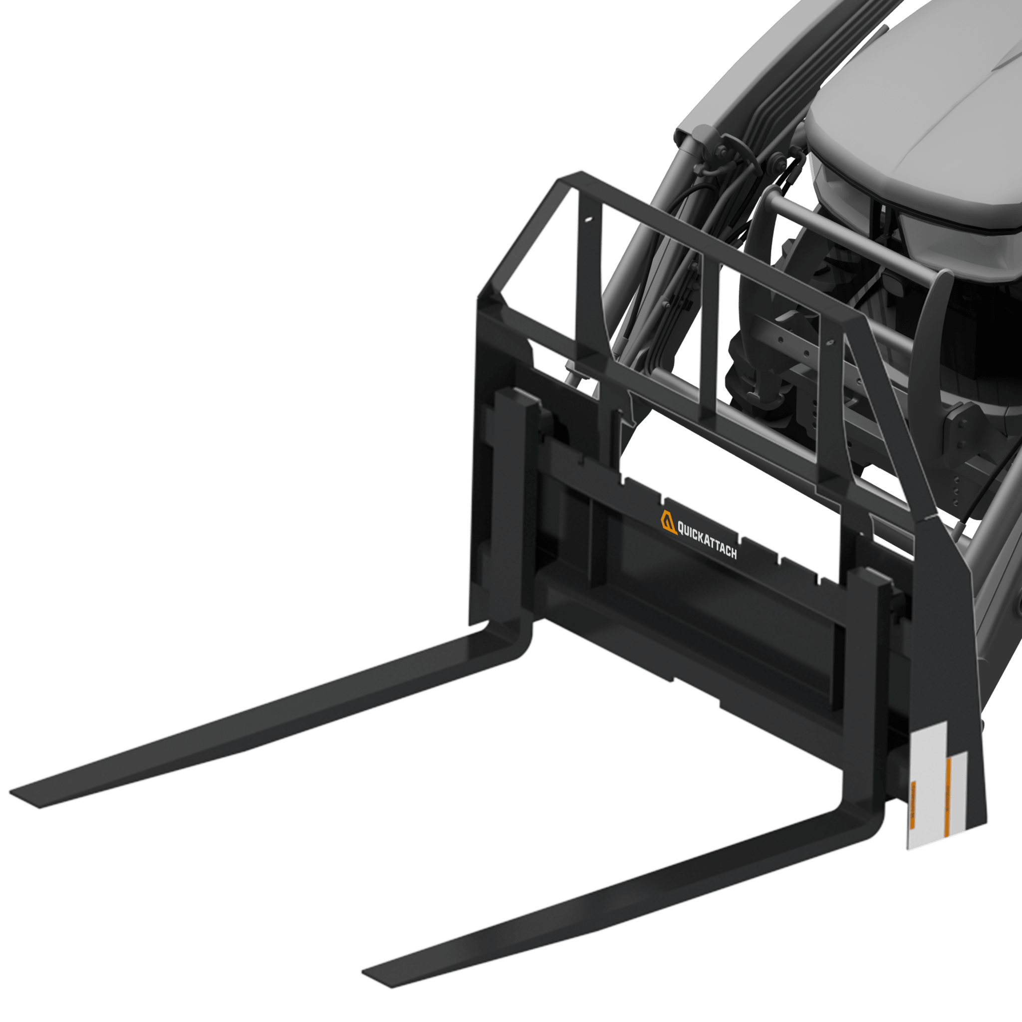 Quick Attach 42-Inch Tractor Pallet Forks 902141 | 2,200 LB Capacity, Adjustable, Heavy-Duty Material Handling - Log Bear Works