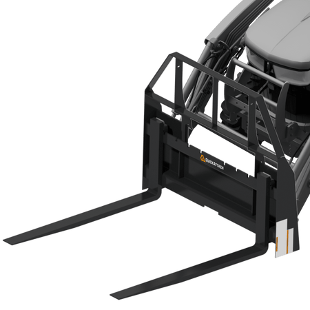 Quick Attach 42-Inch Tractor Pallet Forks 902141 | 2,200 LB Capacity, Adjustable, Heavy-Duty Material Handling - Log Bear Works