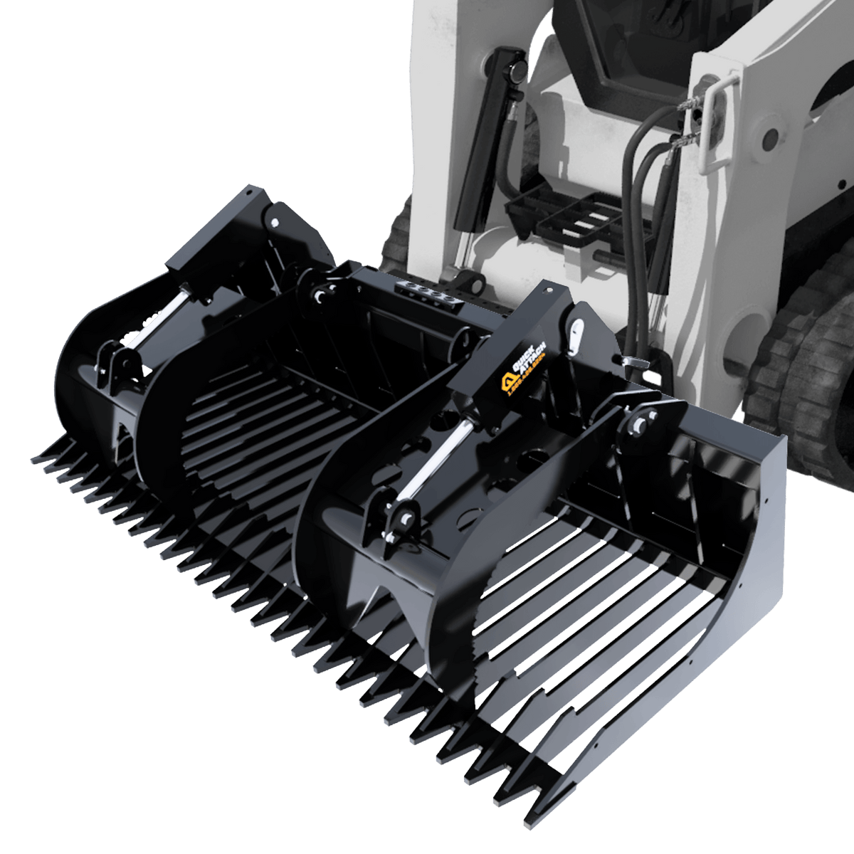 Quick Attach  The Rock Haul HD - Rock Bucket Grapple - Log Bear Works
