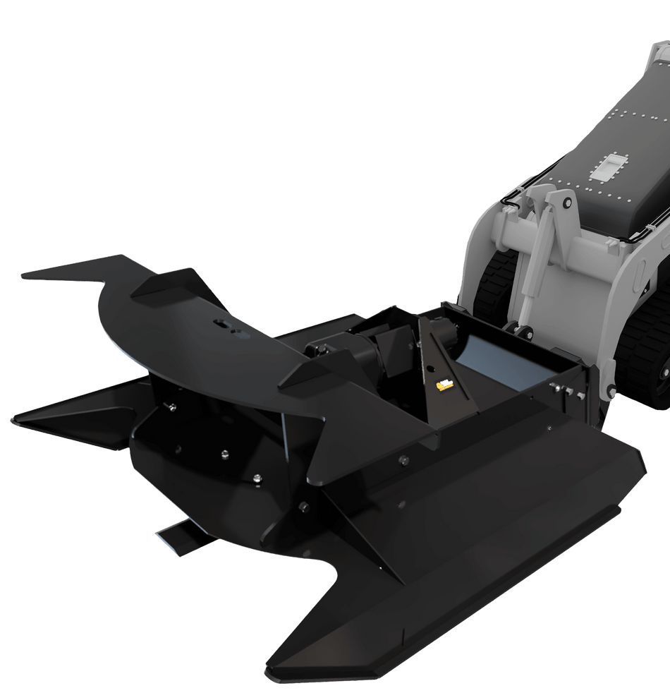 Quick Attach Brush Buster Mini 901756 | Mini Skid Steer Brush Cutter, 43.75-Inch Cutting Width, 7 Gauge Steel - Log Bear Works