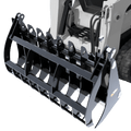 Quick Attach Grapple Rake | Skid Steer Grapple Rake, 60 to 84-Inch, Grade 100 Steel Teeth, 48-Inch Opening