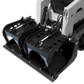 Quick Attach Quick Scrape-n-Grab | Solid Bottom Grapple Bucket, 68 to 84-Inch, 1/2-Inch Grade 50 Steel