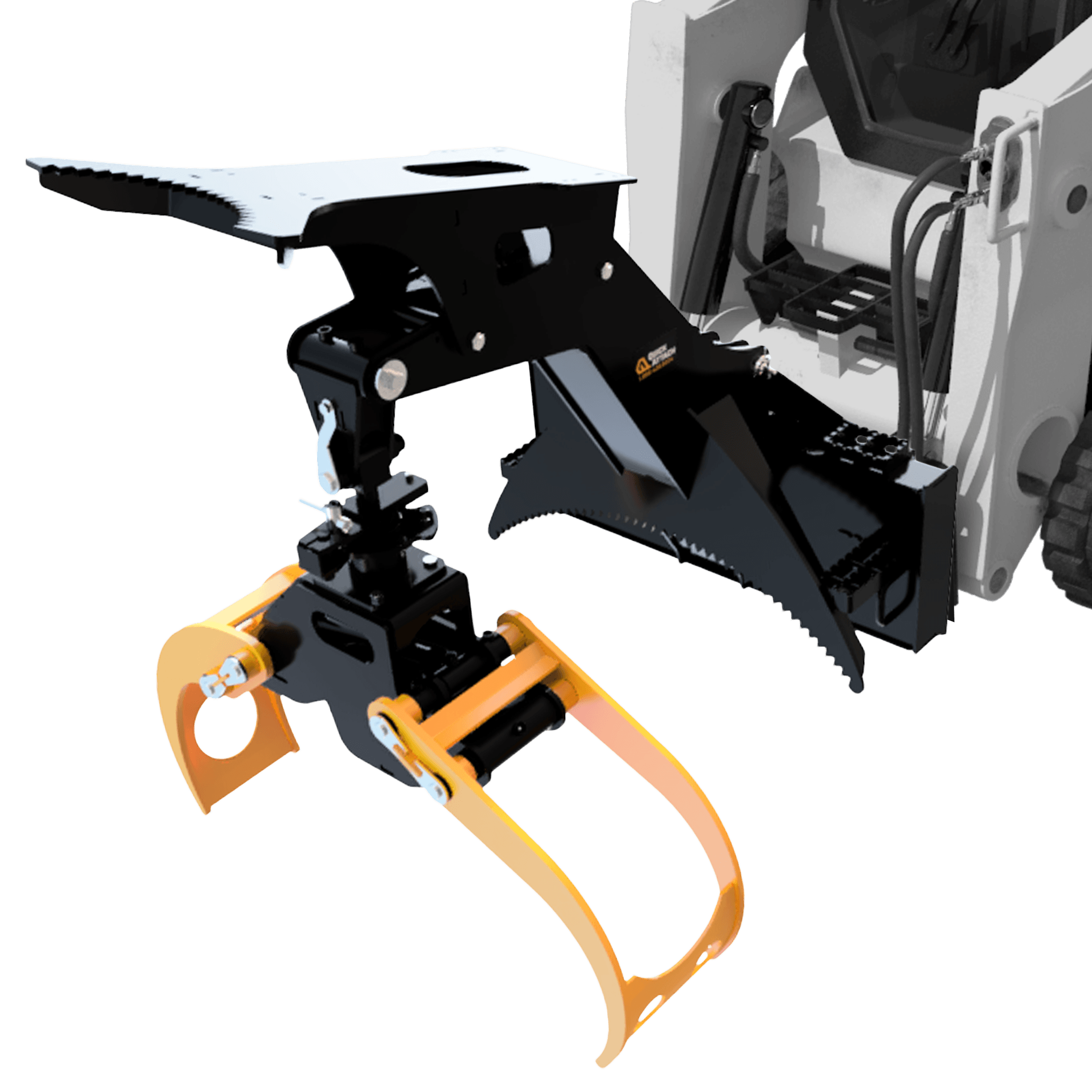 Quick Attach Versa Grab 901315 / 901316 | Multi-Purpose Knock Around Grapple, Skid Steer & 3-Point, 9,000 LB, 48 & 60-Inch - Log Bear Works