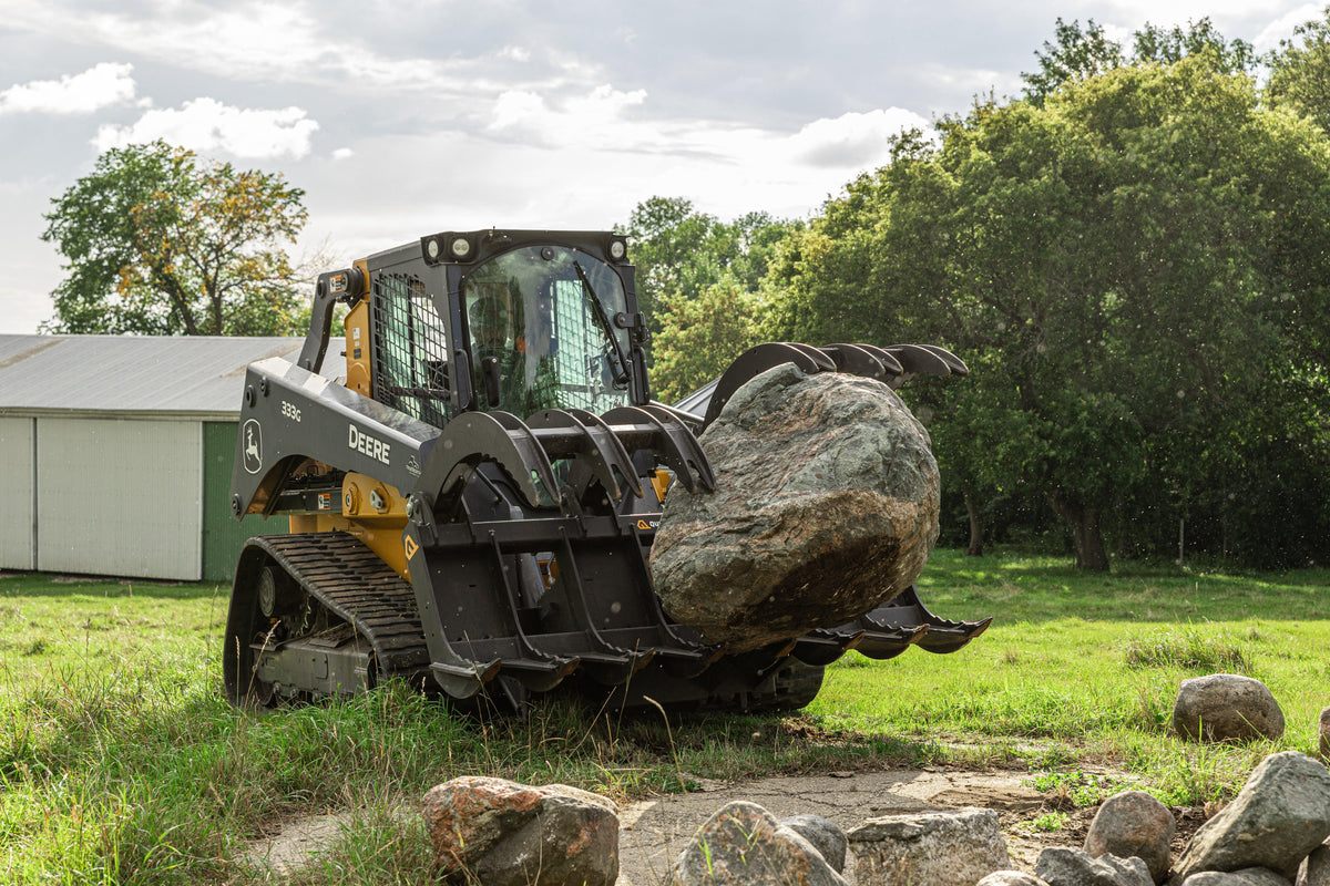 Quick Attach Eagle Talon - Log, Brush and Rock Grapple Rake - Log Bear Works