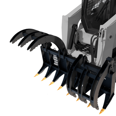 Quick Attach Eagle Talon - Log, Brush and Rock Grapple Rake - Log Bear Works