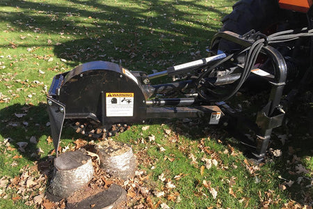 Quick Attach Quick Stump-Away 920158 / 920159 | 3-Point PTO Stump Grinder, 24 & 34-Inch Rotor, 25-90 HP Tractors - Log Bear Works