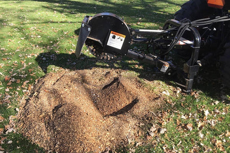Quick Attach Quick Stump-Away 920158 / 920159 | 3-Point PTO Stump Grinder, 24 & 34-Inch Rotor, 25-90 HP Tractors - Log Bear Works