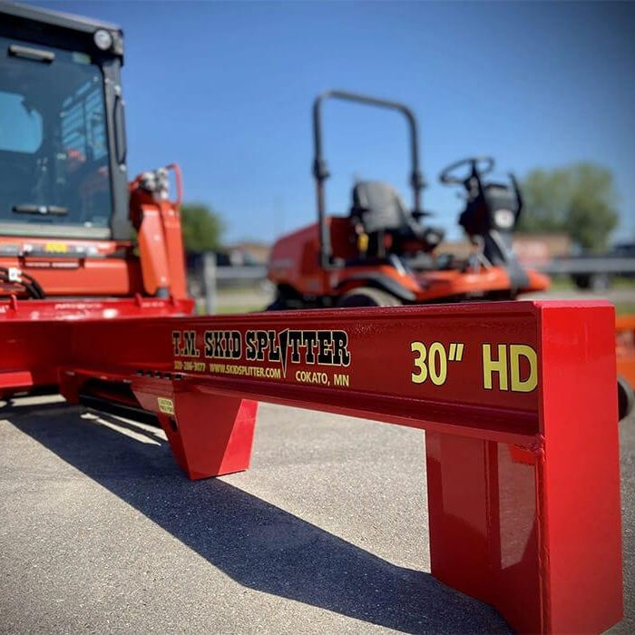 TM Manufacturing Heavy Duty SkidSplitter | Skid Steer Log Splitter, 30 & 36-Inch Stroke, USA-Made - Log Bear Works