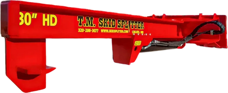 TM Manufacturing Heavy Duty SkidSplitter | Skid Steer Log Splitter, 30 & 36-Inch Stroke, USA-Made - Log Bear Works