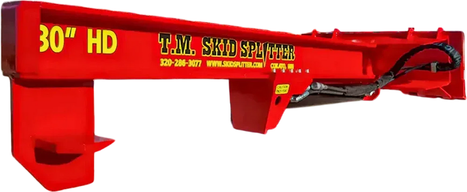 TM Manufacturing Heavy Duty SkidSplitter | Skid Steer Log Splitter, 30 & 36-Inch Stroke, USA-Made - Log Bear Works