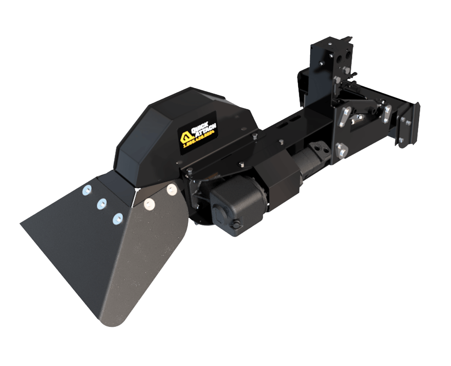 Quick Attach Quick Stump-Away Mini 900549 / 901965 | Mini Skid Steer Stump Grinder, 36-Inch Max Diameter, 24 Carbide Teeth - Log Bear Works