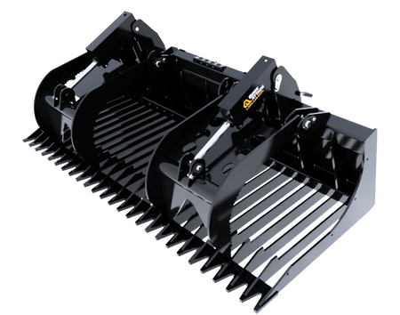 Quick Attach  The Rock Haul HD - Rock Bucket Grapple - Log Bear Works