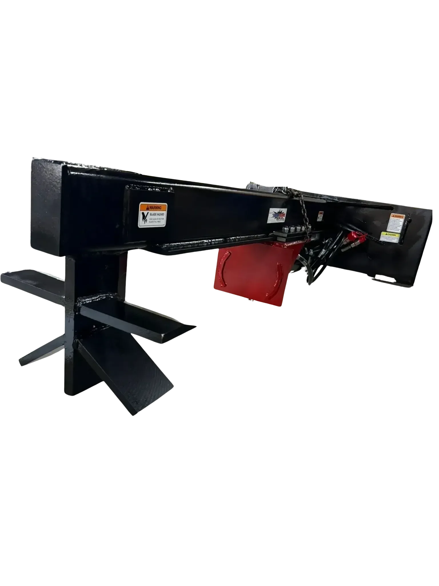 Ram Splitters SSUD30-6 Skid Steer Log Splitter | 30-Ton Upside-Down Splitter with 6-Way Wedge - Log Bear Works