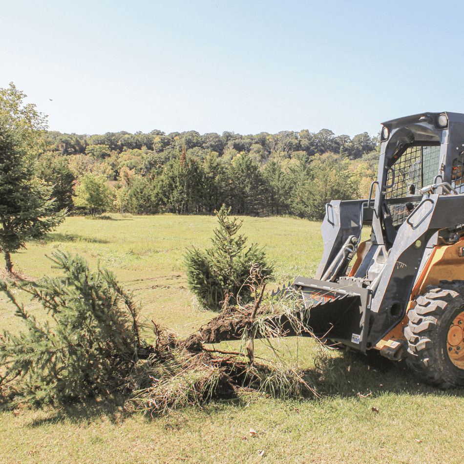 GREYWOLF Mini Stump Bucket | Mini Skid Steer Attachment, Compact Stump & Root Removal