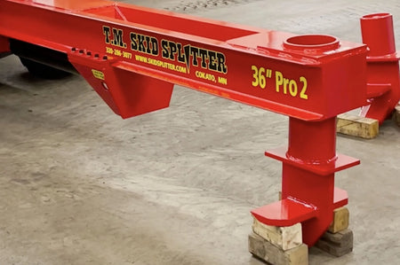 TM Manufacturing Pro 2 SkidSplitter | Patented 3-Wedge System, Universal Skid Steer Mount, USA-Made - Log Bear Works