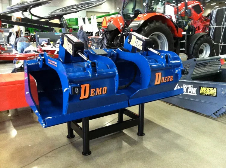 TM Manufacturing Demo-Dozer Skid Steer Grapple Bucket | 6-in-1 Attachment, 60 to 85-Inch, USA-Made - Log Bear Works