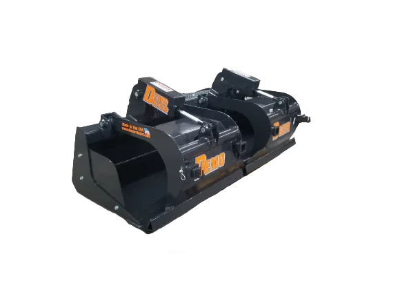 TM Manufacturing Demo-Dozer Skid Steer Grapple Bucket | 6-in-1 Attachment, 60 to 85-Inch, USA-Made - Log Bear Works