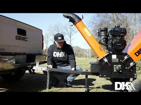 DK2 OPC506 Towable Wood Chipper Shredder | 14HP Kohler Engine, 6.25-Inch Capacity, Cyclonic Drum, EPA & CARB Certified - Log Bear Works
