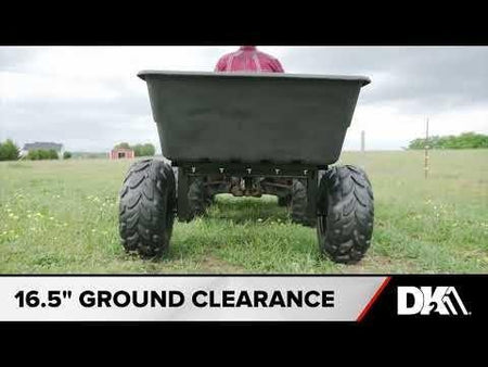 DK2 MMT-ATV Poly ATV Trailer | 1,100 LB Payload, 18-Inch Off-Road Tires, Heavy-Duty Steel Frame - Log Bear Works