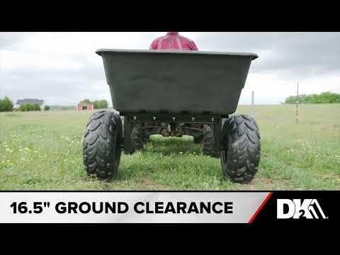 DK2 MMT-ATV Poly ATV Trailer | 1,100 LB Payload, 18-Inch Off-Road Tires, Heavy-Duty Steel Frame - Log Bear Works