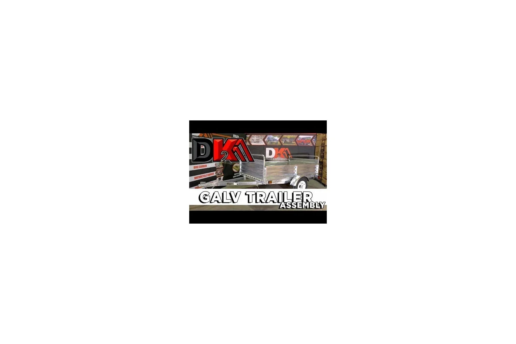 DK2 MMT5X7G 4.5x7.5 Ft Hot-Dipped Galvanized Dump Utility Trailer | 1,637 LB Payload, Extends to 11.3 Ft, DOT LED - Log Bear Works