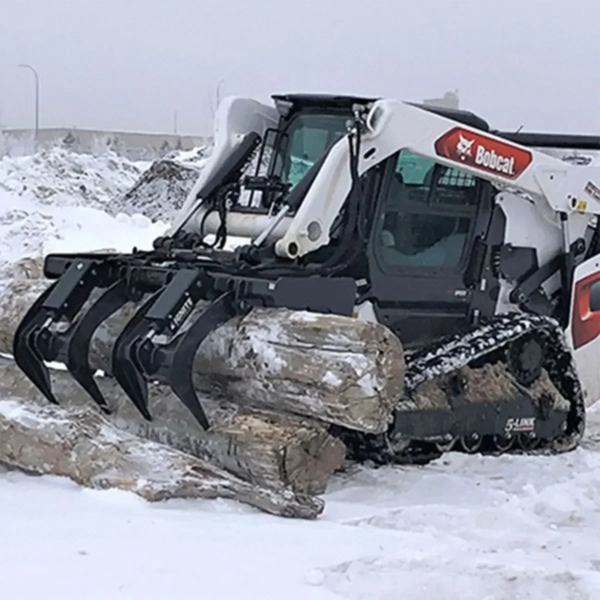 Ignite Attachments 74" Root Grapple | Widest Coverage Skid Steer Land Clearing Attachment - Log Bear Works