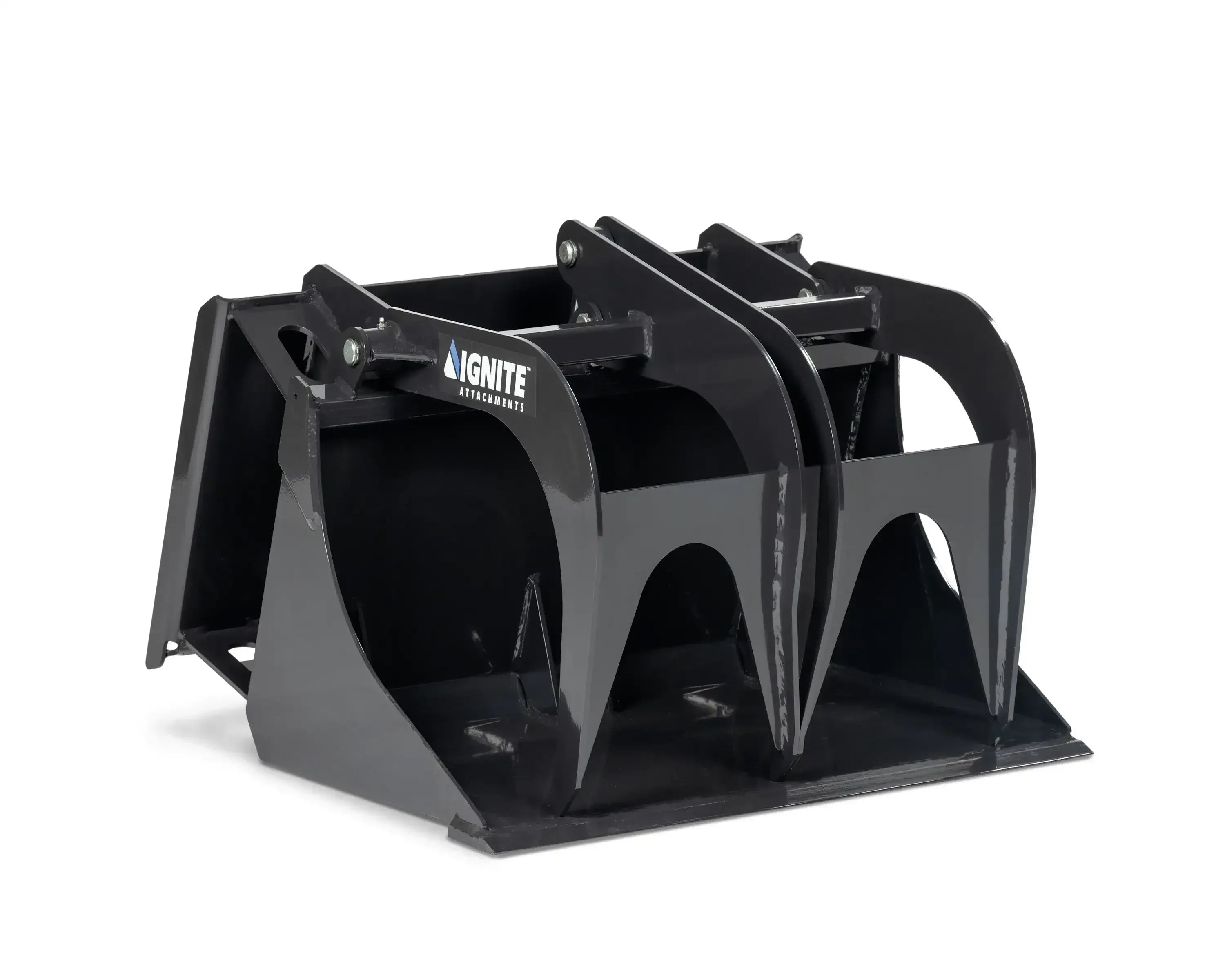 Ignite Attachments 44-Inch Mini Bucket Grapple | All-Purpose Material Handler for Mini Track Loaders - Log Bear Works