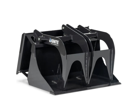 Ignite Attachments 44-Inch Mini Bucket Grapple | All-Purpose Material Handler for Mini Track Loaders - Log Bear Works