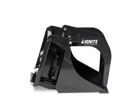 Ignite Attachments 36-Inch Mini Bucket Grapple | Compact All-Purpose Material Handler for Mini Track Loaders - Log Bear Works