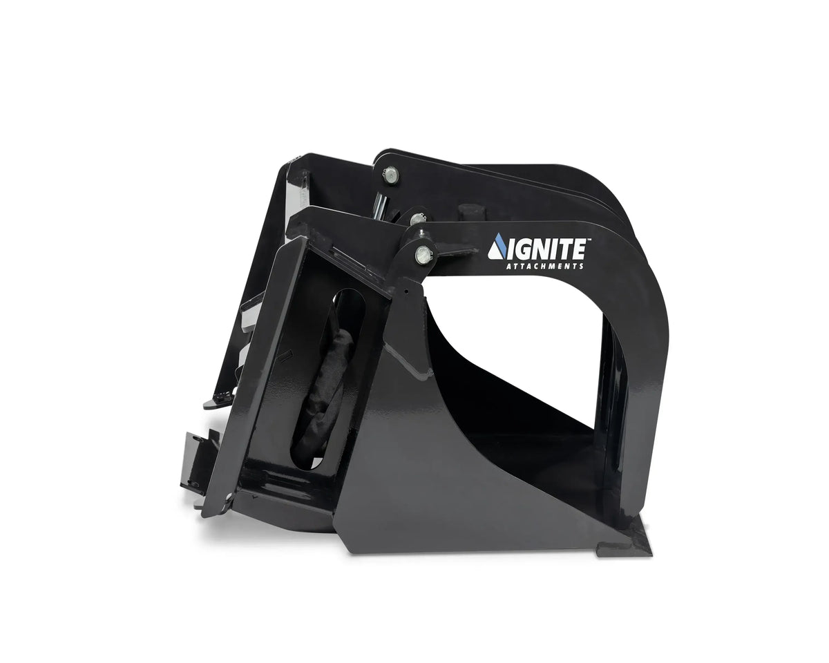 Ignite Attachments 44-Inch Mini Bucket Grapple | All-Purpose Material Handler for Mini Track Loaders - Log Bear Works