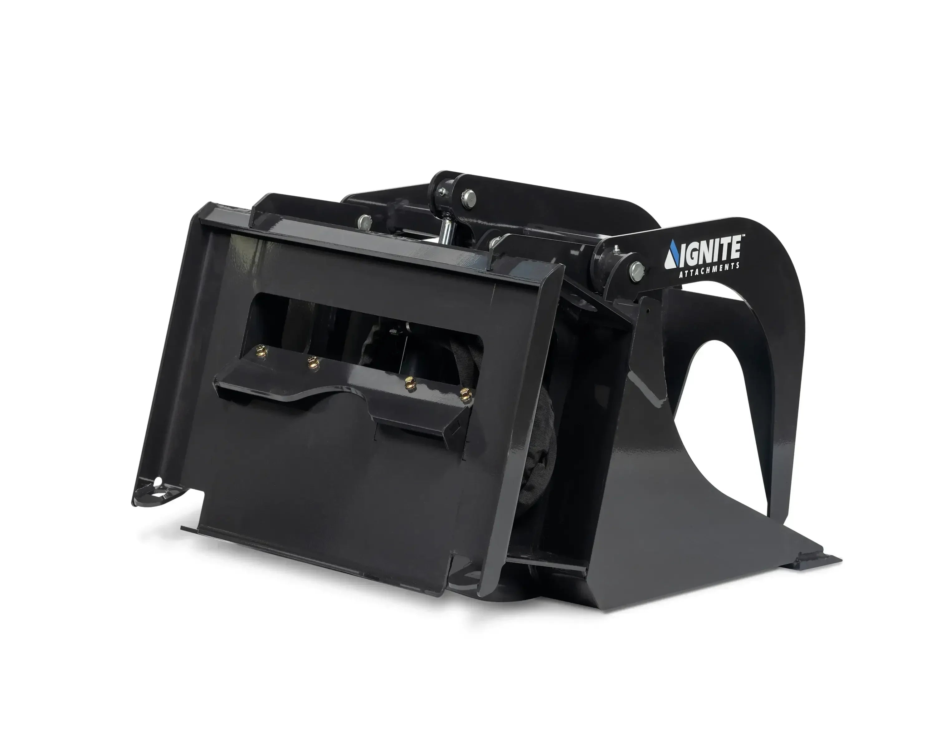 Ignite Attachments 44-Inch Mini Bucket Grapple | All-Purpose Material Handler for Mini Track Loaders - Log Bear Works
