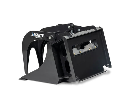 Ignite Attachments 36-Inch Mini Bucket Grapple | Compact All-Purpose Material Handler for Mini Track Loaders - Log Bear Works